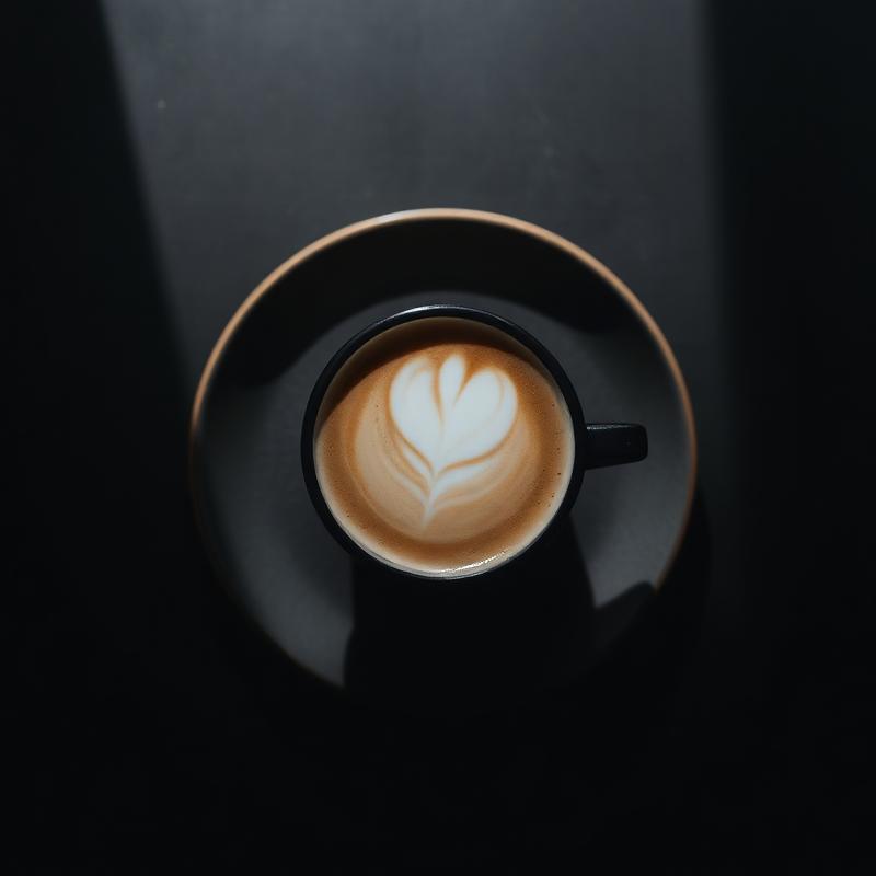 Flat white with latte art
